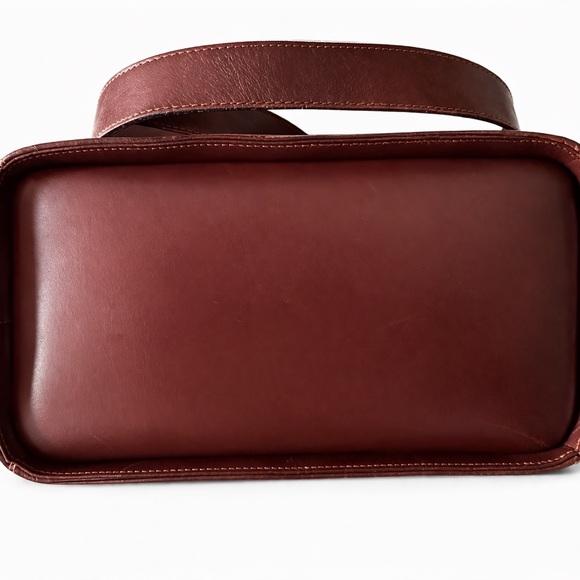 Rare Vintage Ferragamo Leather Bag Studded Gold Hardware Italy - Picture 4 of 12